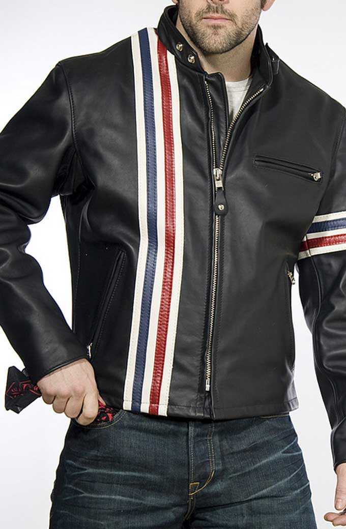 Wyatt Easy Rider Peter Fonda Black Biker Leather Jacket