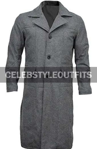Bloodborne Hunter Cosplay Charcoal Grey Wool Trench Coat
