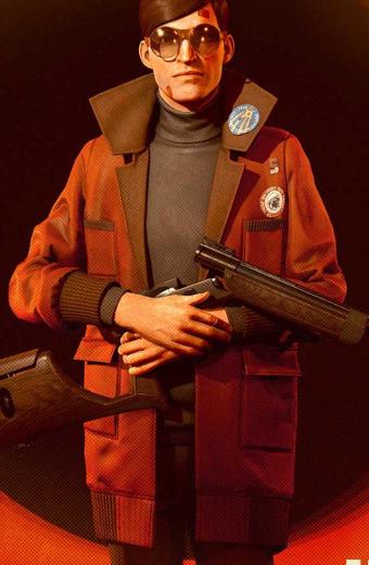 Egor Serling Deathloop Gaming Red Cotton Cosplay Trench Coat