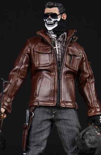 Chad Spade 4 Gangsters Kingdom Brown Cosplay Leather Jacket