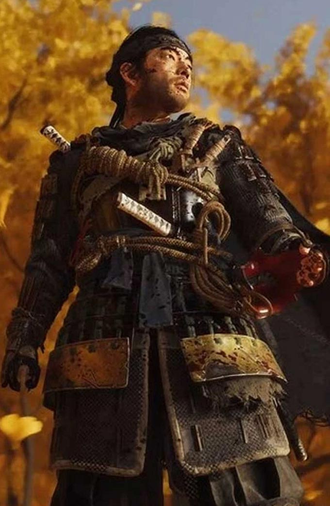 Ghost Of Tsushima Jin Sakai Brown Cosplay Coat