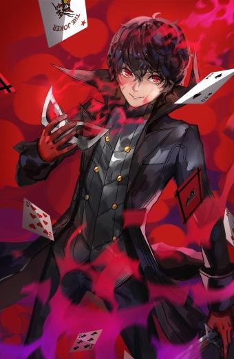 Persona 5 Ren Amamiya Joker Black Cosplay Trench Coat