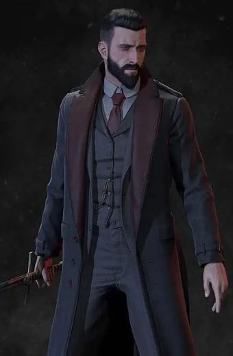 Jonathan Reid Vampyr Anthony Howell Grey Cotton Coat