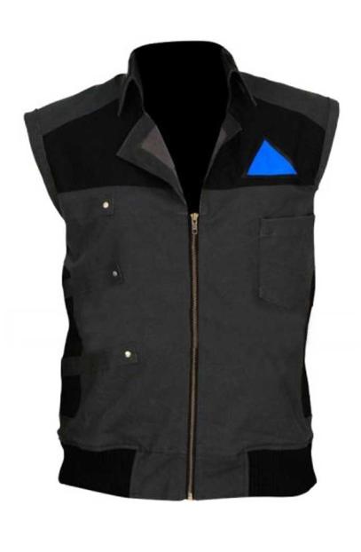 Jesse Williams Detroit Become Human Markus Black Vest detroit-become-human-markus-vest