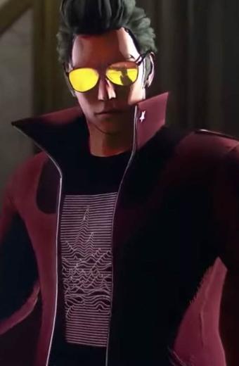 Travis Touchdown No More Heroes Maroon Cosplay Leather Jacket