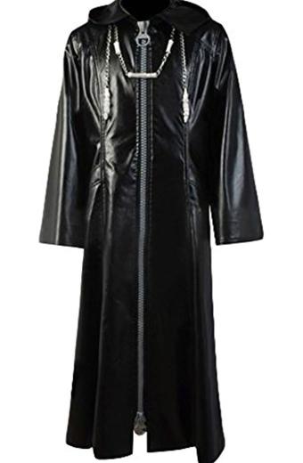 Kingdom Hearts Organization 13 Cosplay Hooded Leather Coat