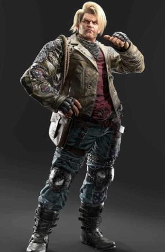 Paul Phoenix Tekken Cosplay Brown Studded Leather Jacket