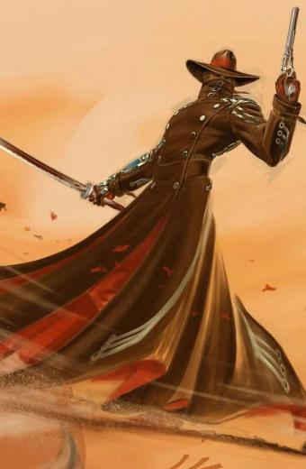 Red Steel 2 Last Kusagari Swordsman Leather Long Coat
