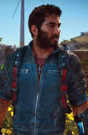 Rico Rodriguez Just Cause 3 The Scorpion Blue Cosplay Jacket