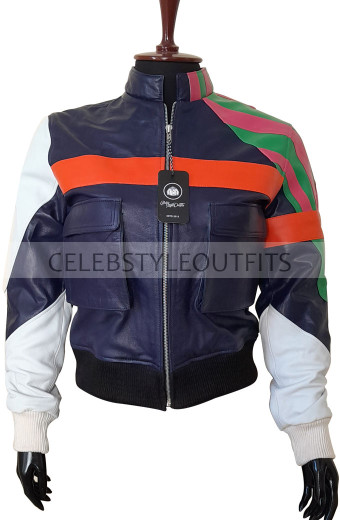 Porsha Crystal Sing 2 Halsey Leather Jacket