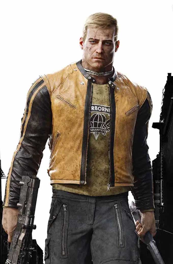 BJ Blazkowicz Terror Billy Wolfenstein Cosplay Biker Jacket