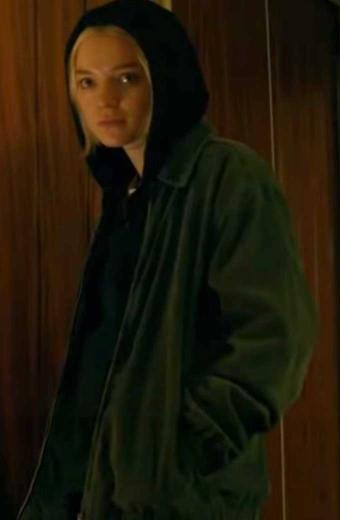 Esme Creed Miles Hanna TV Series Black Bomber Wool Jacket