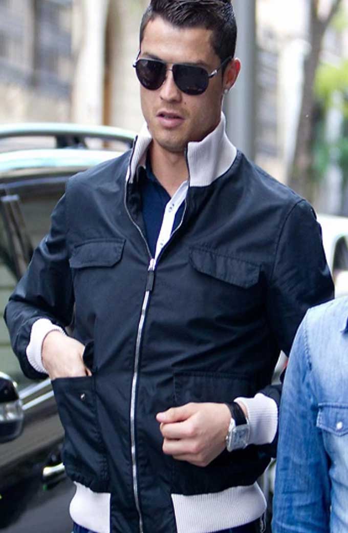 Cristiano Ronaldo Comfortable Cotton Bomber Jacket