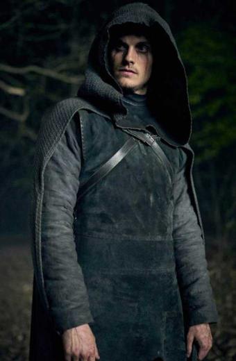 Weeping Monk Daniel Sharman Cursed Grey Suede Leather Coat