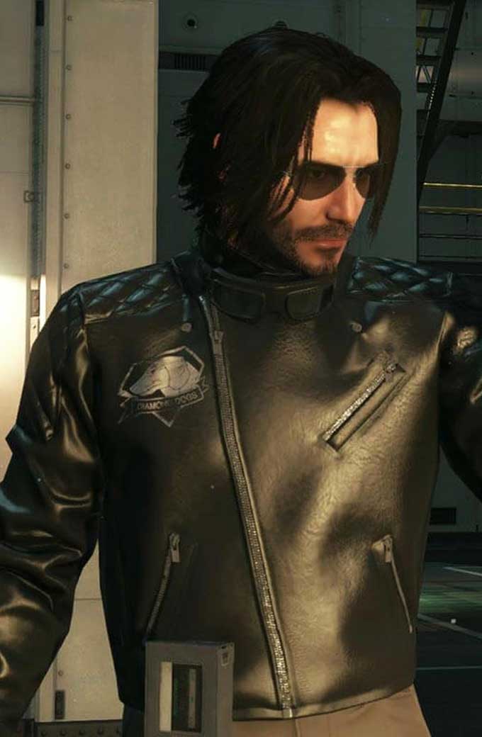 Cyberpunk 2077 Johnny Keanu Reeves Black Leather Jacket