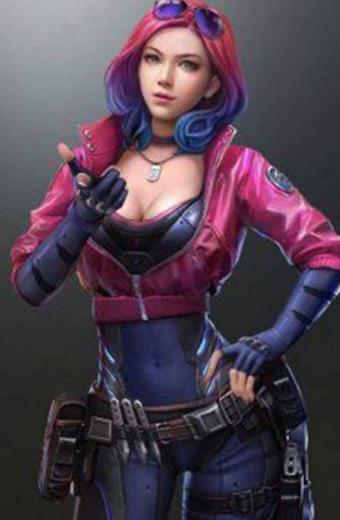Kira Madroxx Cyberpunk 2077 Gaming Pink Cosplay Cropped Jacket
