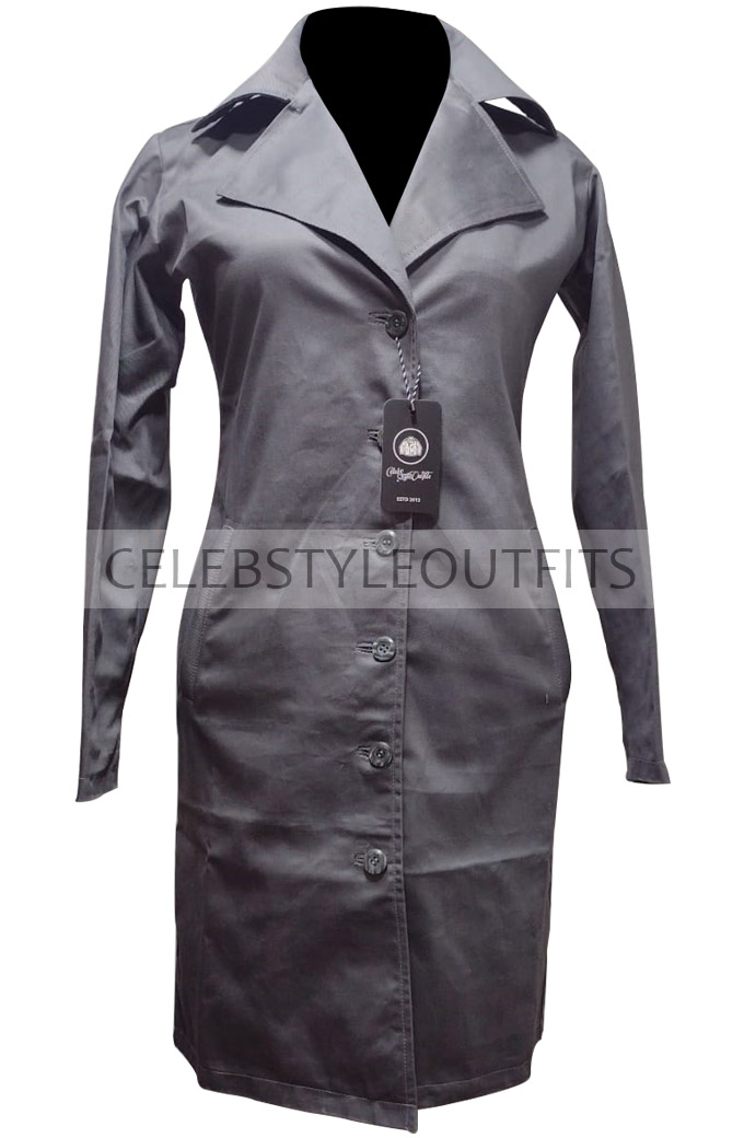 Dark Phoenix Sophie Turner Jean Grey Cotton Trench Coat sophie-turner-dark-phoenix-trench-coat