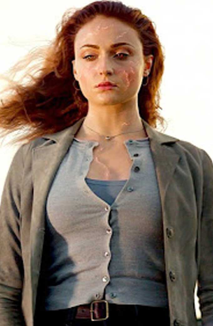 Dark Phoenix Sophie Turner Jean Grey Cotton Trench Coat sophie-turner-dark-phoenix-trench-coat