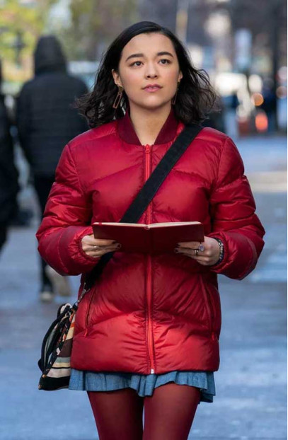 Midori Francis Dash Lily Red Parachute Puffer Quilted Jacket midori-francis-dash-lily-jacket