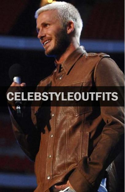 Casual Pop Concert David Beckham Mens Brown Leather Jacket david-beckham-brown-leather-jacket