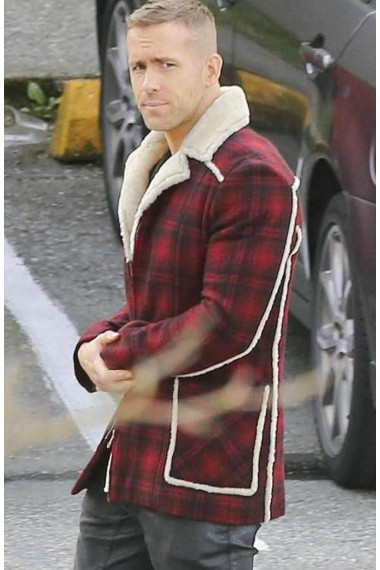 Deadpool Ryan Reynolds Red Wool Plaid Jacket