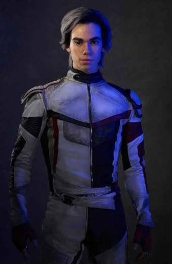 Carlos Descendants Cameron Boyce White Cosplay Leather Jacket