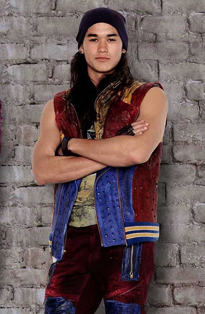 Descendants 2 Jay Booboo Stewart Red Cosplay Leather Vest