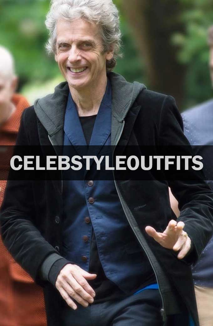 Peter Capaldi Doctor Who The Doctor Black Velvet Coat