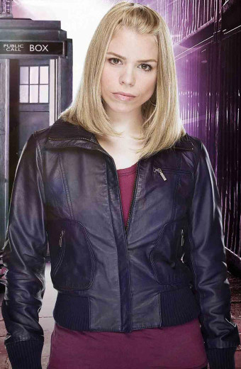 Doctor Who Rose Tyler Purple Genuine Leather Jacket