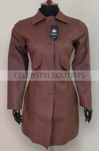 Donna Noble Doctor Who Catherine Tate Brown Leather Coat