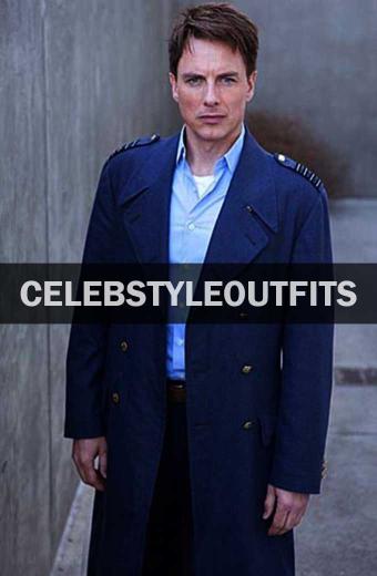Captain Jack Harkness Doctor Who John Barrowman Blue Wool Coat