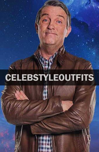 Bradley Walsh Doctor Who Graham OBrien Brown Leather Jacket