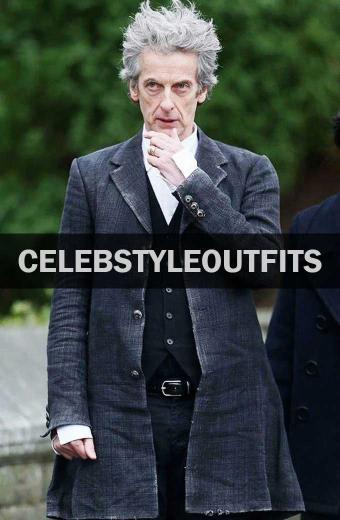 Doctor Who Twelfth Doctor Peter Capaldi Grey Wool Trench Coat