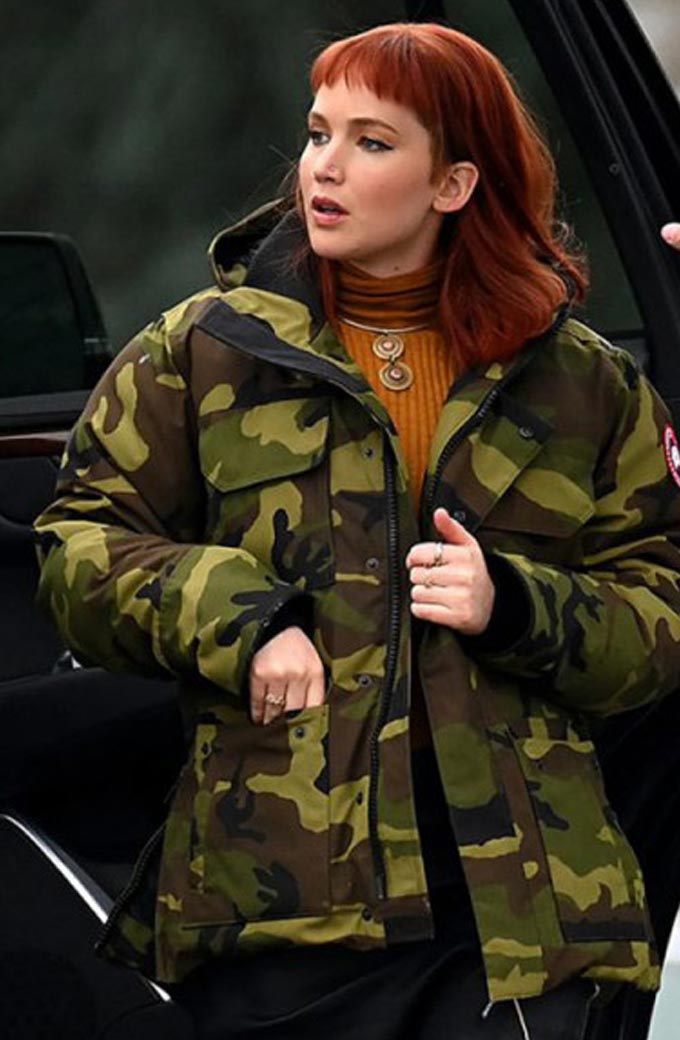 Jennifer Lawrence Don’t Look Up Cotton Military Jacket