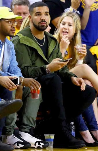 Aubrey Drake Graham The NBA Finals Green Hooded Cotton Jacket