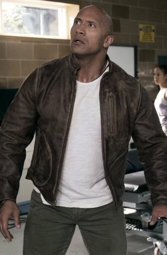 Dwayne Johnson Rampage Davis Okoye Brown Jacket