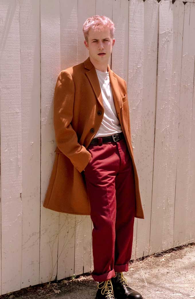 Dylan Minnette Brown Long Trench Coat
