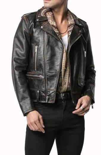 Dynasty Rafael De La Fuente Sam Jones Biker Bomber Jacket