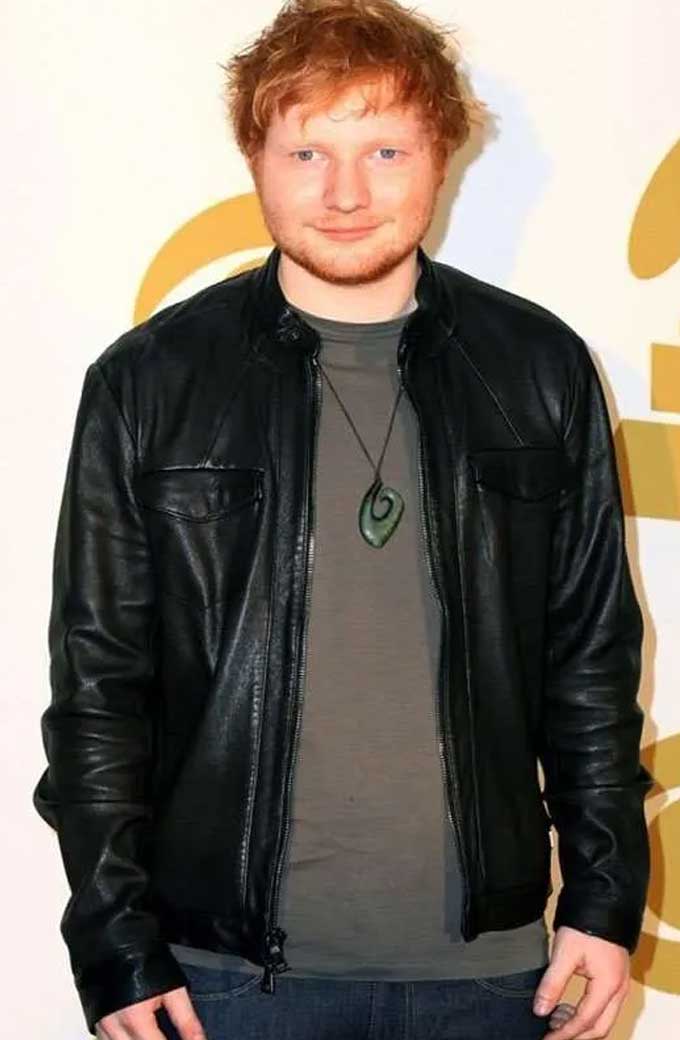 Ed Sheeran Genuine-Leather Jacket