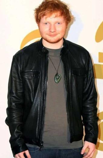 Ed Sheeran At Grammy Awards Red Carpet Black Jacket