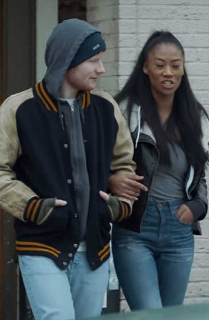 Song Shape Of You Singer Ed Sheeran Varsity Hoodie Jacket