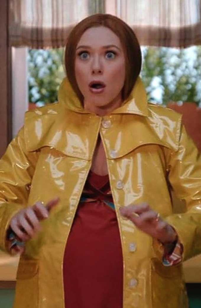 WandaVision Elizabeth Olsen Yellow Coat
