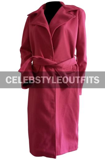Emily in Paris Lily Collins Emily Cooper Pink Trench Coat
