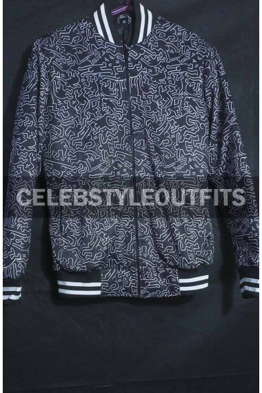 Lily Collins Emily Cooper Emily In Paris Black Varsity Jacket