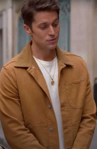 Emily In Paris TV Show Lucas Bravo Gabriel Brown Cotton Jacket