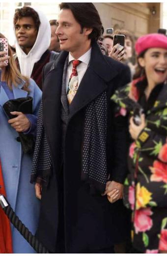 Emily In Paris William Abadie Antoine Lambert Trench Coat