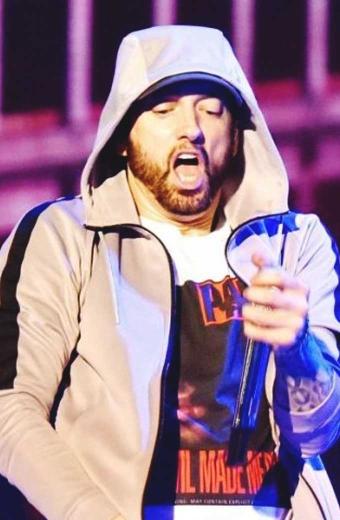 Marshall Mathers Eminem Kamikaze Bomber White Fleece Hoodie