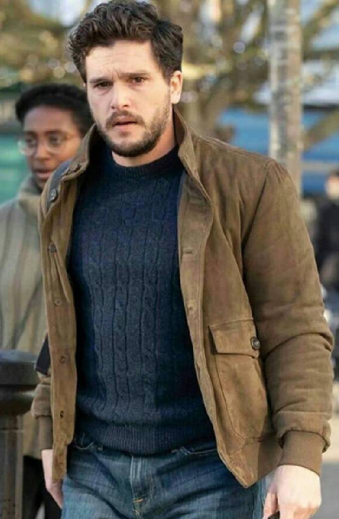 Eternal Kit Harington Dane Leather Brown Jacket