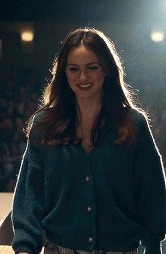 Lexi Howard Euphoria TV Series Maude Apatow Green Wool Jacket