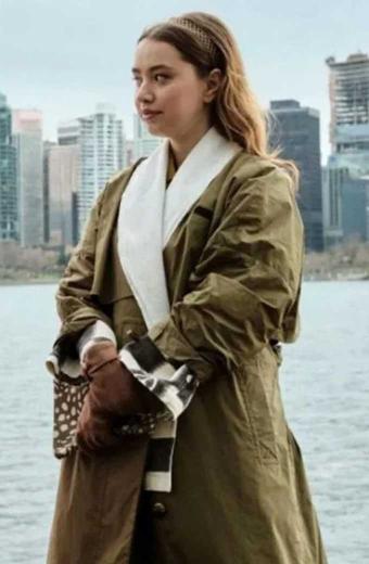 Emilija Baranac Zoe Christensen Fakes Green Cotton Coat